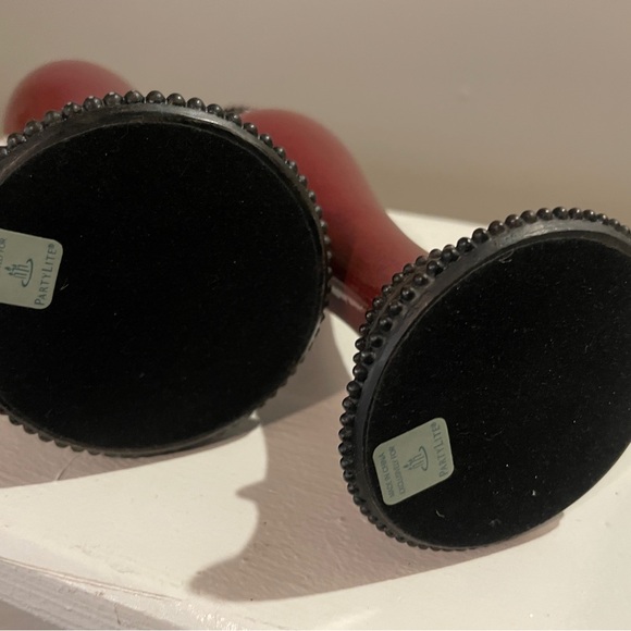 PartyLite Moroccan Spice Taper Candle Holders Ceramic 9 &” - 10.5” Pair Vintage - Picture 5 of 5